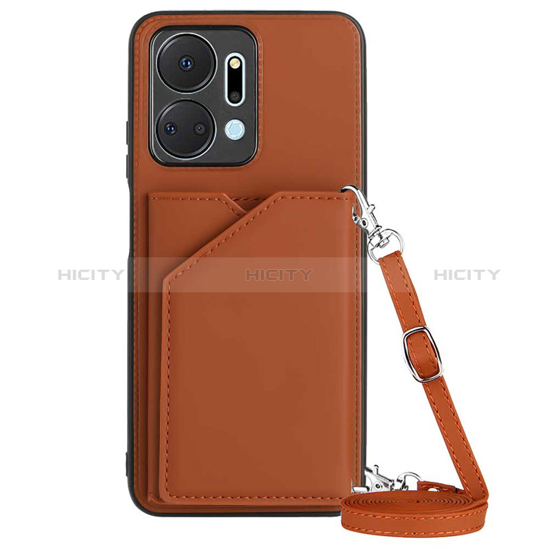 Funda Lujo Cuero Carcasa Y03B para Huawei Honor X7a