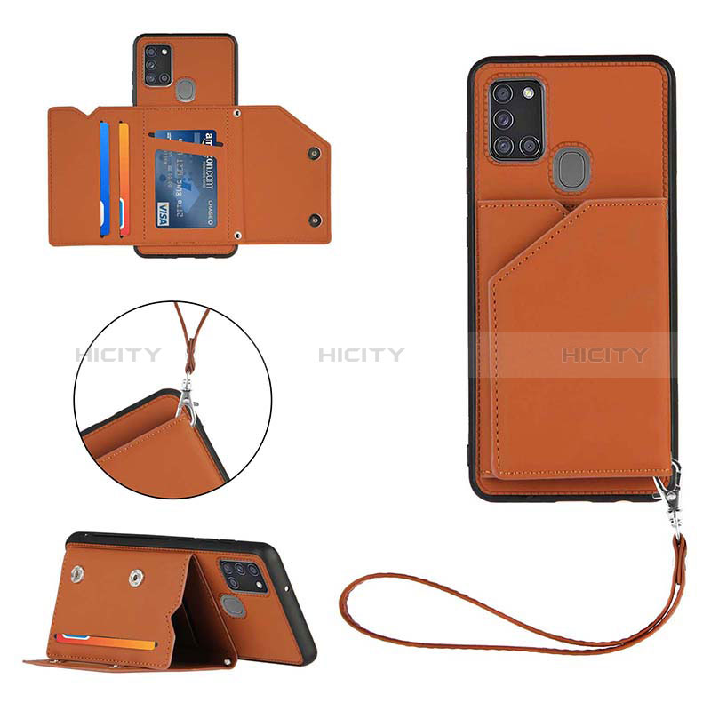 Funda Lujo Cuero Carcasa Y03B para Samsung Galaxy A21s