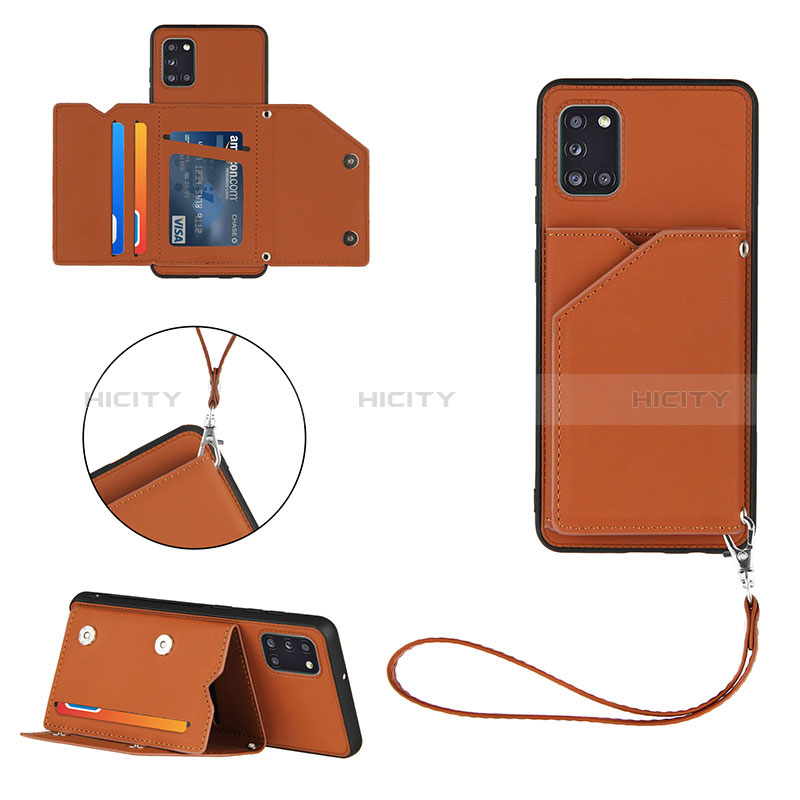 Funda Lujo Cuero Carcasa Y03B para Samsung Galaxy A31