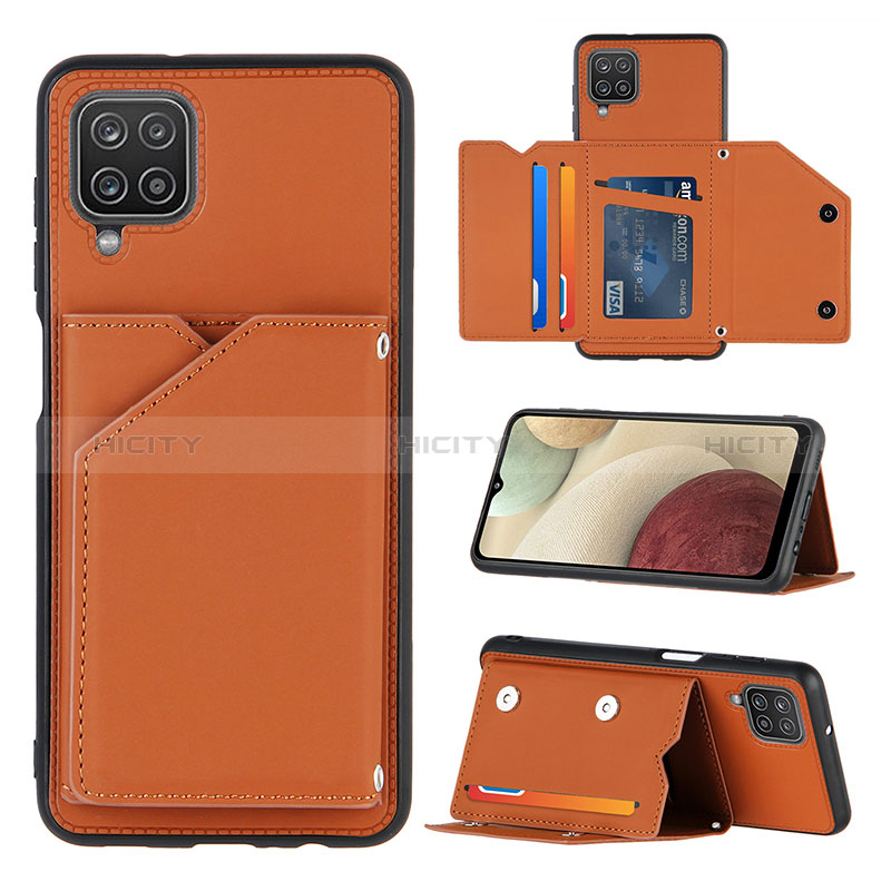 Funda Lujo Cuero Carcasa Y03B para Samsung Galaxy F12