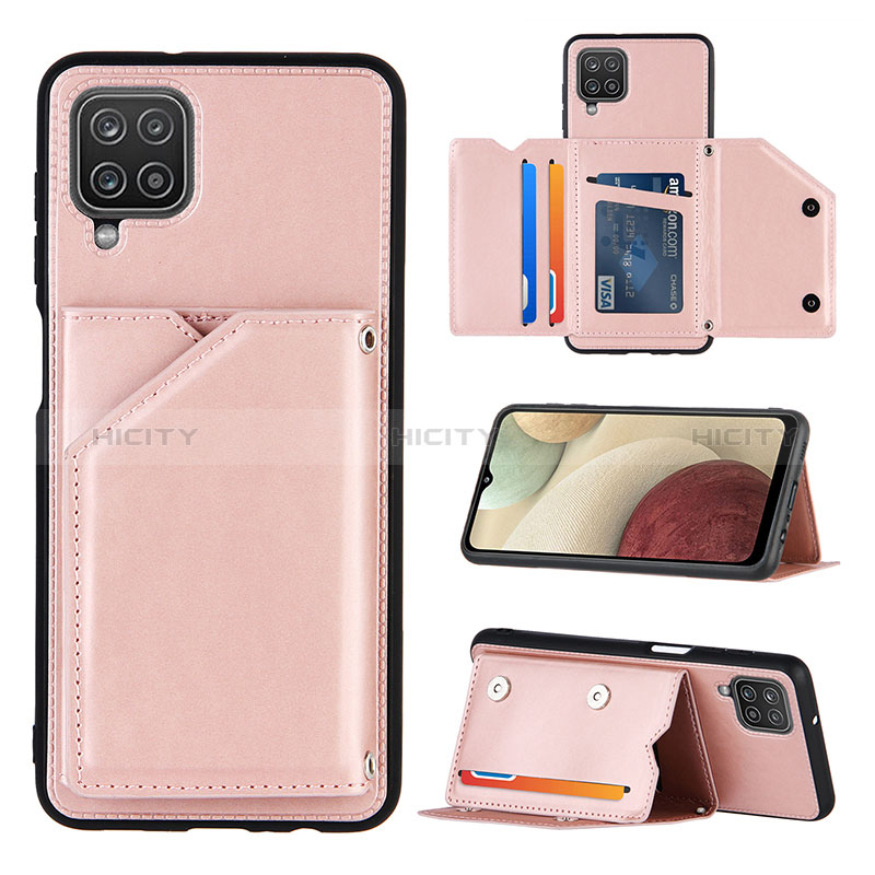 Funda Lujo Cuero Carcasa Y03B para Samsung Galaxy F12