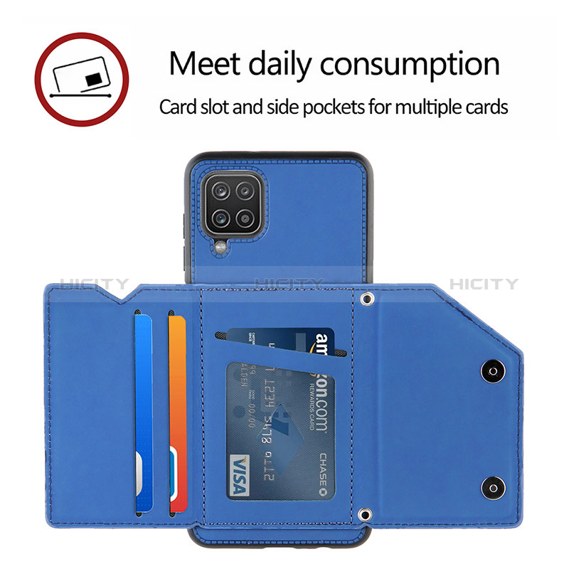 Funda Lujo Cuero Carcasa Y03B para Samsung Galaxy M12