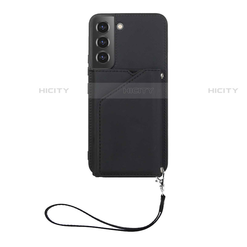 Funda Lujo Cuero Carcasa Y03B para Samsung Galaxy S21 5G Negro