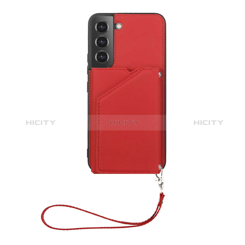 Funda Lujo Cuero Carcasa Y03B para Samsung Galaxy S24 5G Rojo