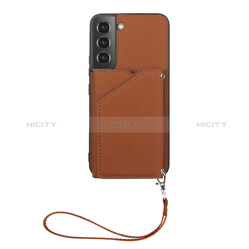 Funda Lujo Cuero Carcasa Y03B para Samsung Galaxy S24 Plus 5G Marron