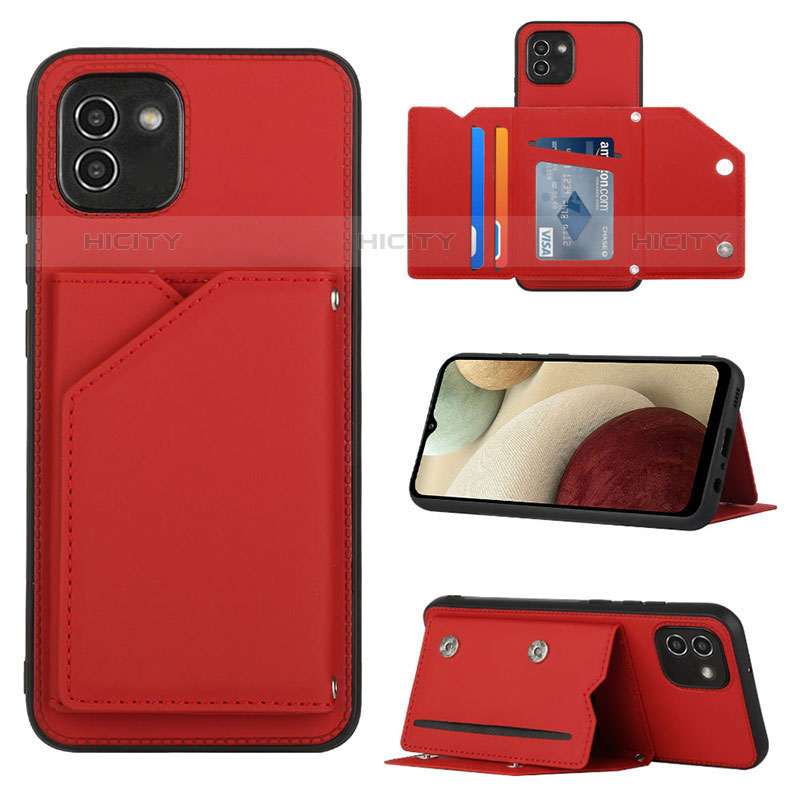 Funda Lujo Cuero Carcasa Y04B para Samsung Galaxy A03