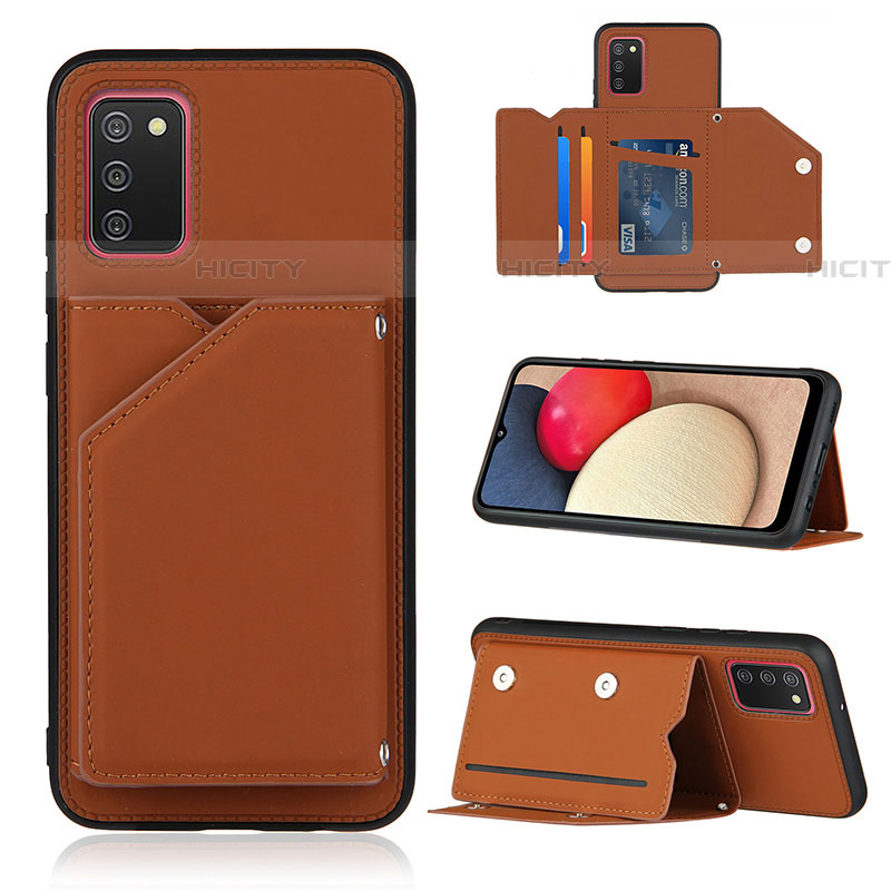 Funda Lujo Cuero Carcasa Y04B para Samsung Galaxy A03s