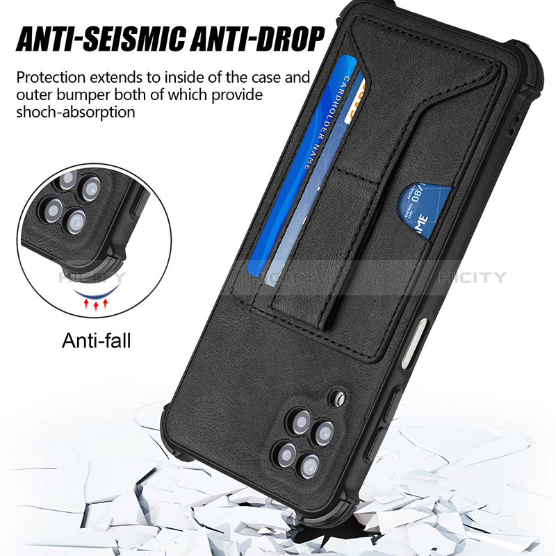 Funda Lujo Cuero Carcasa Y04B para Samsung Galaxy A12