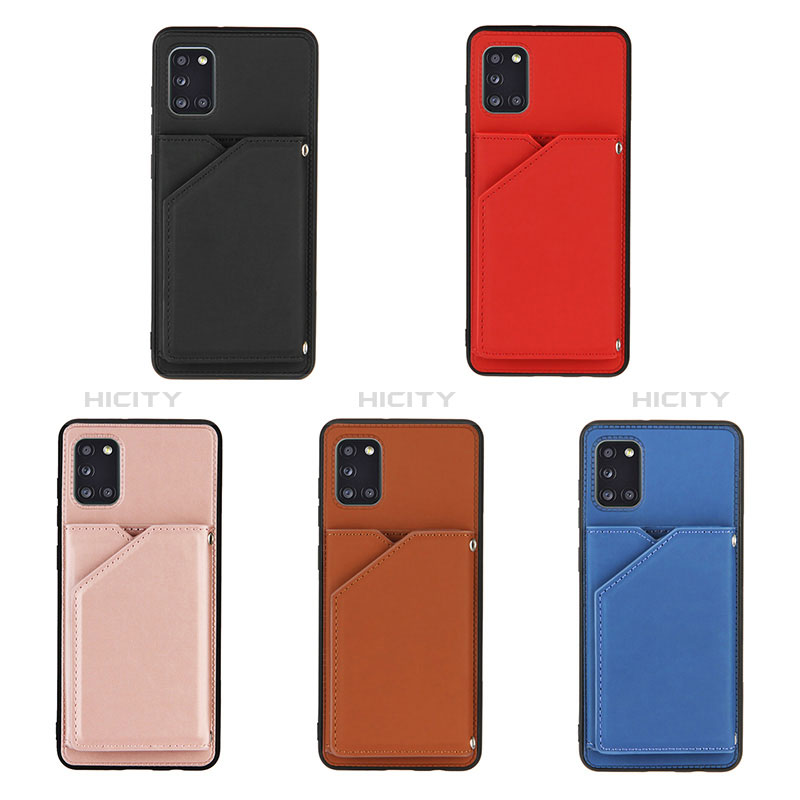 Funda Lujo Cuero Carcasa Y04B para Samsung Galaxy A31