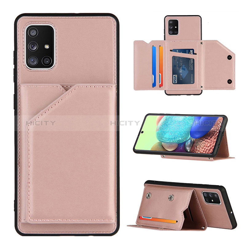 Funda Lujo Cuero Carcasa Y04B para Samsung Galaxy A71 5G