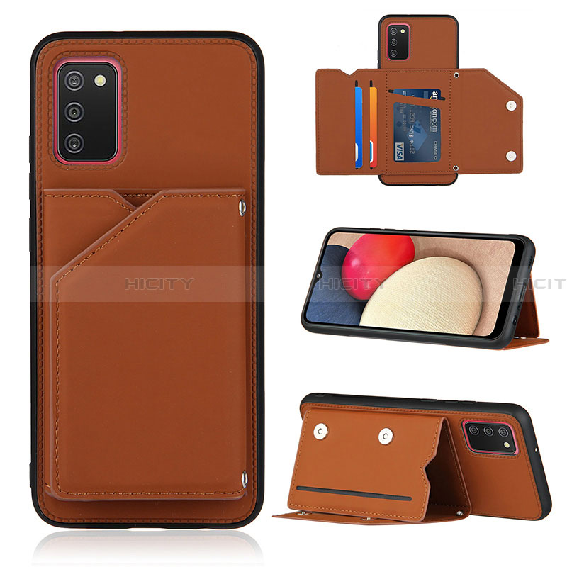 Funda Lujo Cuero Carcasa Y04B para Samsung Galaxy F02S SM-E025F