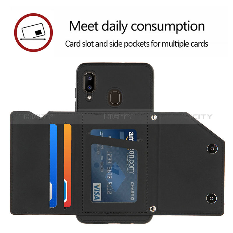 Funda Lujo Cuero Carcasa Y04B para Samsung Galaxy M10S