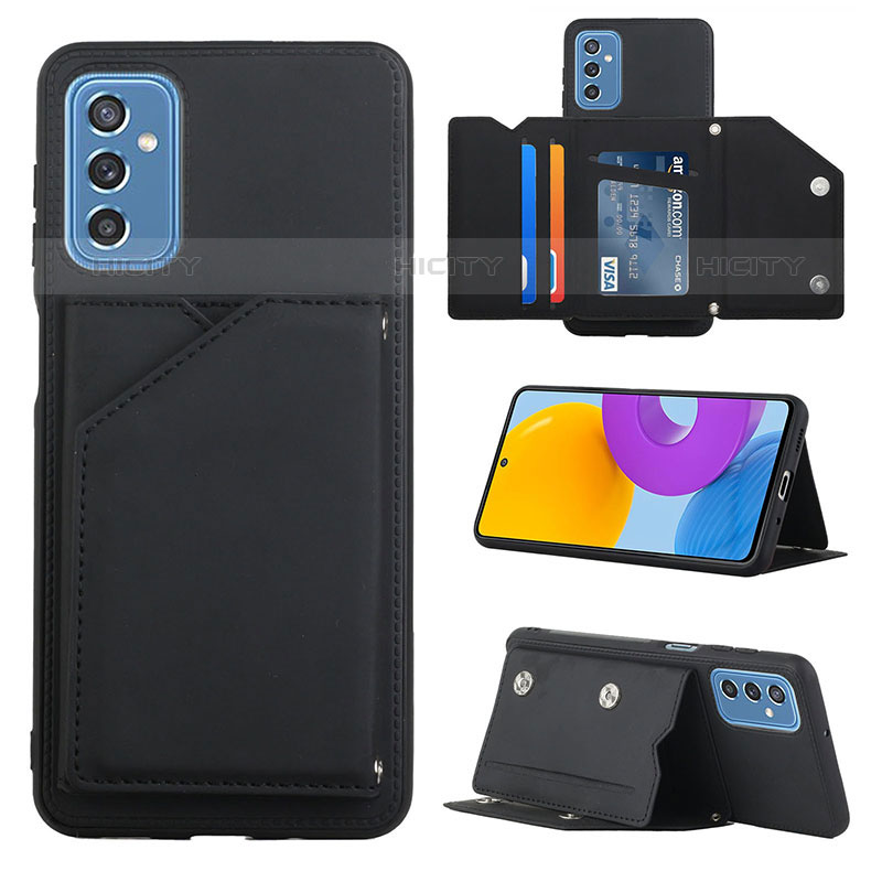 Funda Lujo Cuero Carcasa Y04B para Samsung Galaxy M52 5G Negro