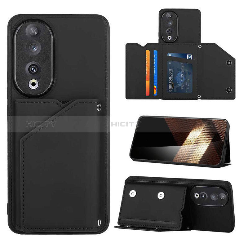 Funda Lujo Cuero Carcasa YB1 para Huawei Honor 90 5G Negro