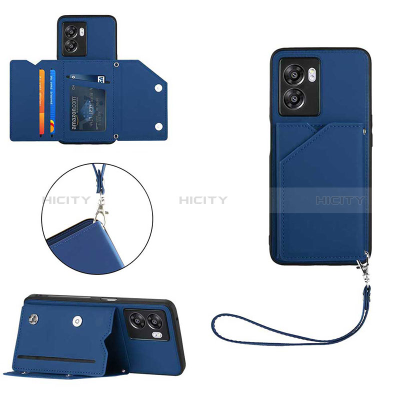 Funda Lujo Cuero Carcasa YB1 para OnePlus Nord N300 5G Azul