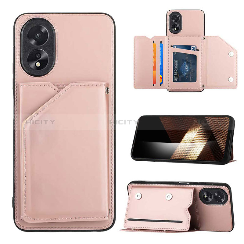 Funda Lujo Cuero Carcasa YB1 para Oppo A18