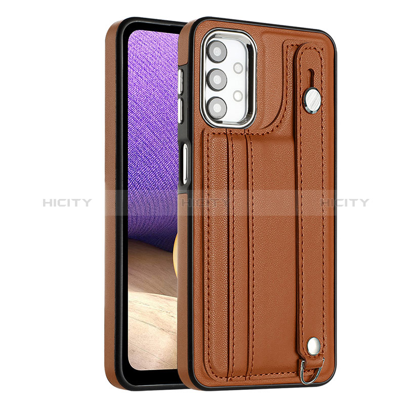 Funda Lujo Cuero Carcasa YB1 para Samsung Galaxy A13 4G Marron