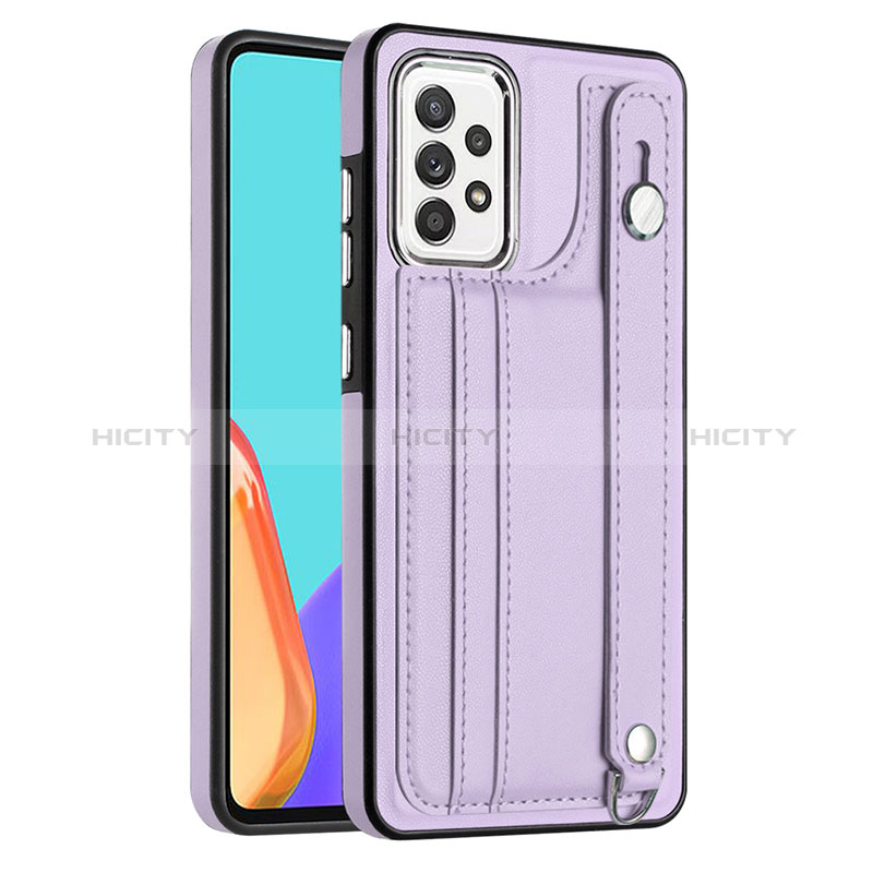 Funda Lujo Cuero Carcasa YB1 para Samsung Galaxy A53 5G Morado