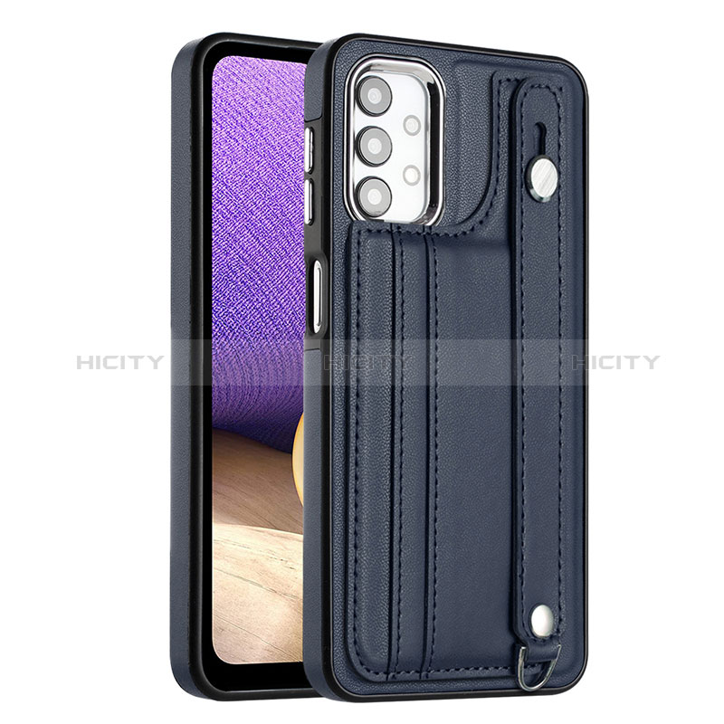 Funda Lujo Cuero Carcasa YB1 para Samsung Galaxy M32 5G Azul