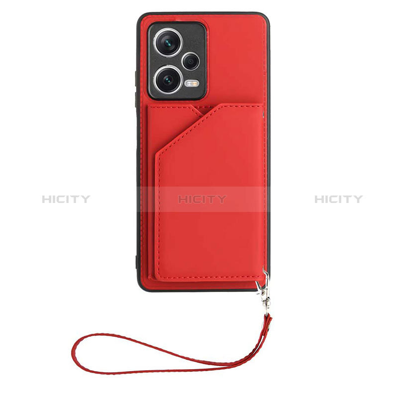 Funda Lujo Cuero Carcasa YB1 para Xiaomi Redmi Note 12 Pro 5G Rojo