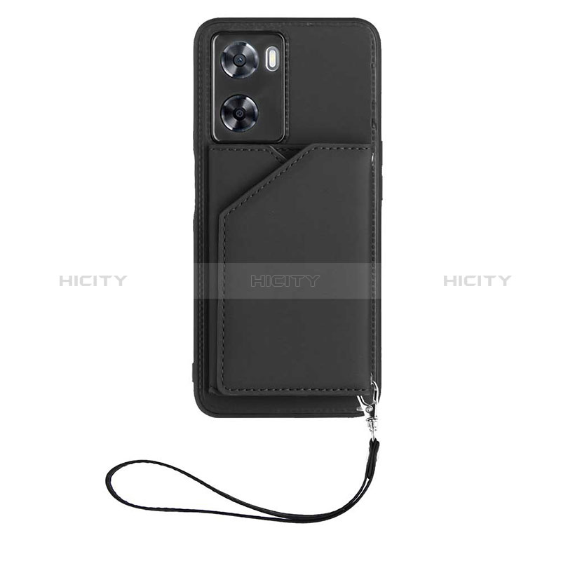 Funda Lujo Cuero Carcasa YB2 para Oppo A57 4G Negro