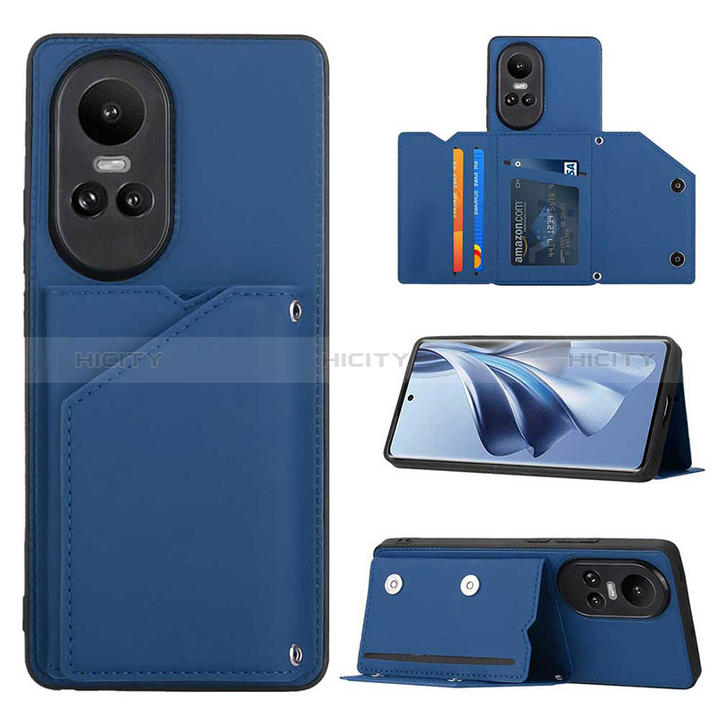 Funda Lujo Cuero Carcasa YB2 para Oppo Reno10 5G