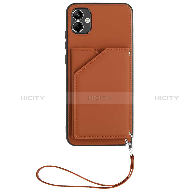 Funda Lujo Cuero Carcasa YB2 para Samsung Galaxy A04 4G Marron