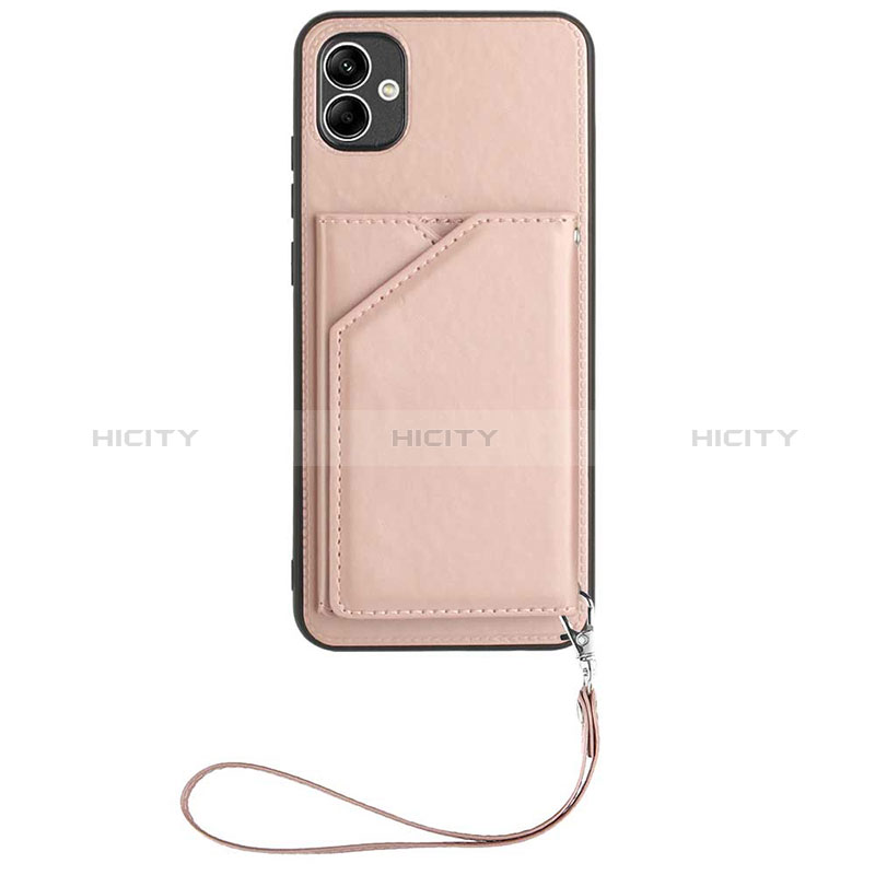 Funda Lujo Cuero Carcasa YB2 para Samsung Galaxy A04 4G Oro Rosa