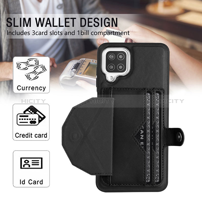 Funda Lujo Cuero Carcasa YB2 para Samsung Galaxy A12