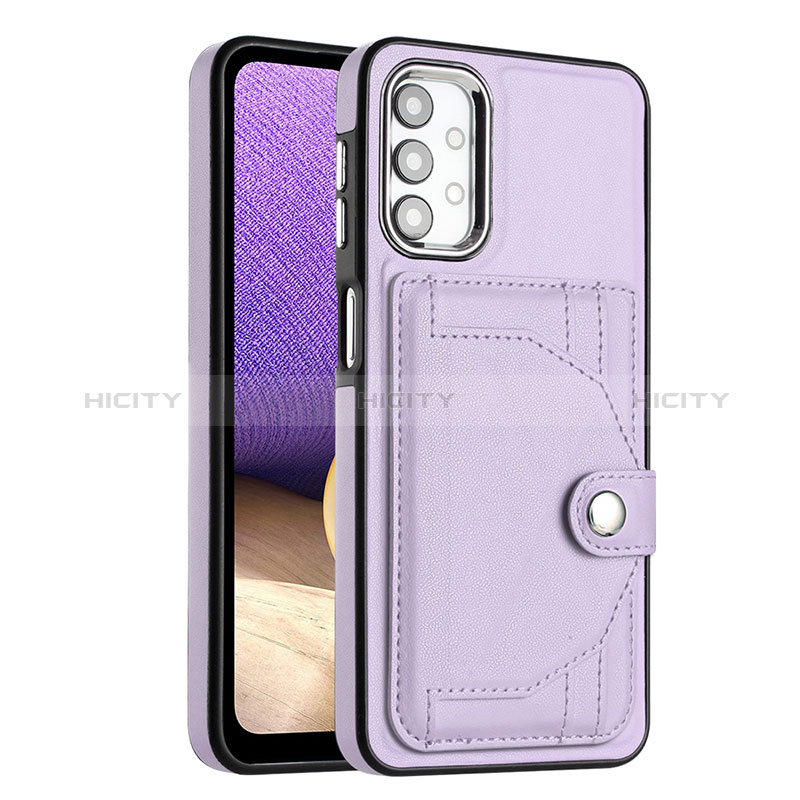 Funda Lujo Cuero Carcasa YB2 para Samsung Galaxy A32 5G Morado