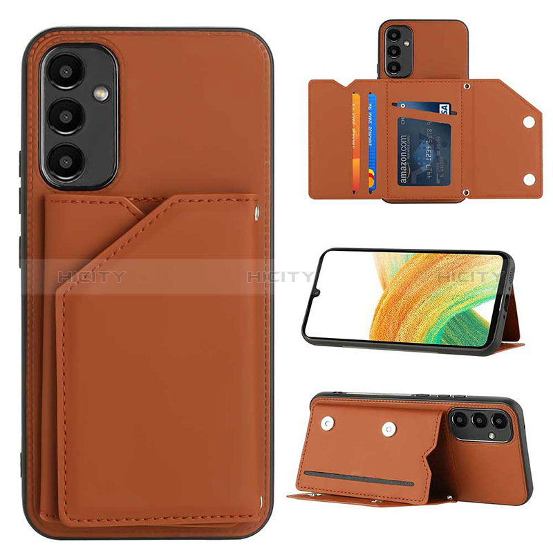 Funda Lujo Cuero Carcasa YB2 para Samsung Galaxy Quantum4 5G