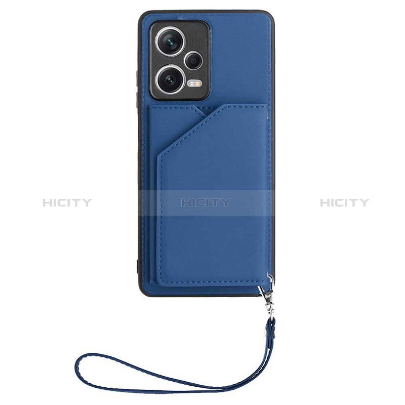 Funda Lujo Cuero Carcasa YB2 para Xiaomi Redmi Note 12 5G Azul