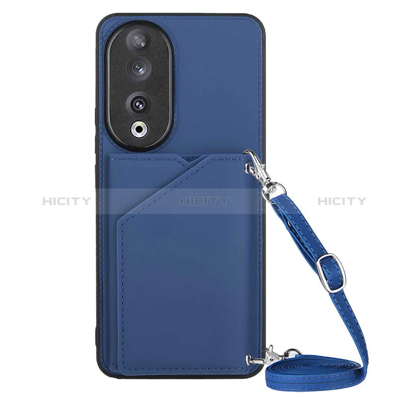 Funda Lujo Cuero Carcasa YB3 para Huawei Honor 90 5G Azul