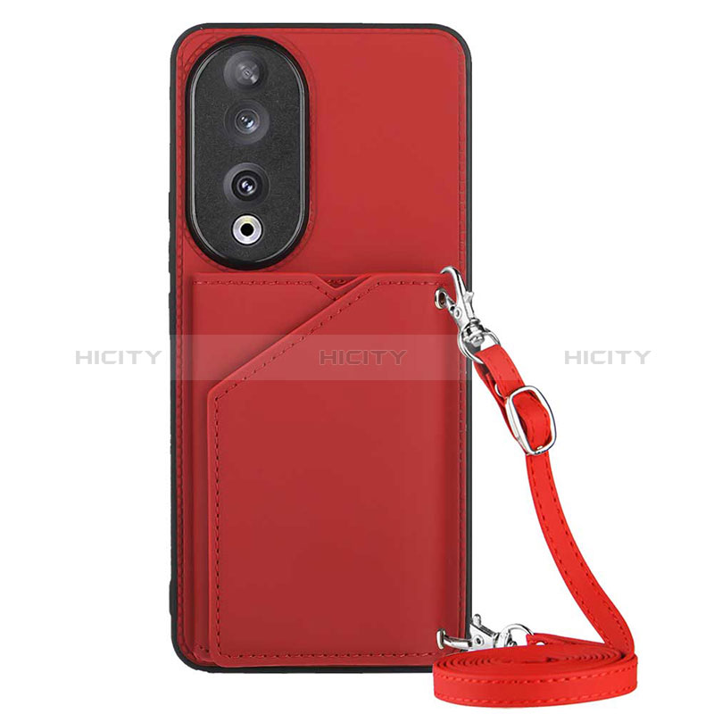 Funda Lujo Cuero Carcasa YB3 para Huawei Honor 90 5G Rojo