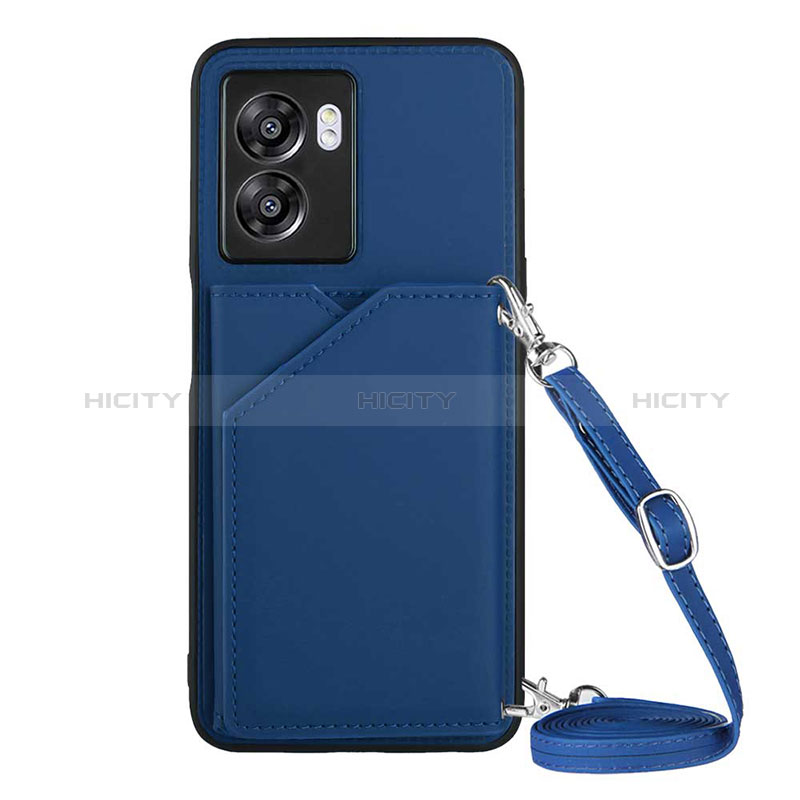 Funda Lujo Cuero Carcasa YB3 para Realme Narzo 50 5G Azul