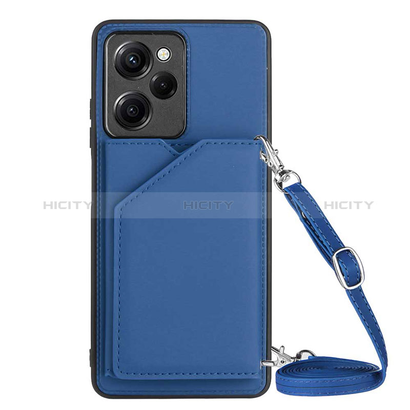 Funda Lujo Cuero Carcasa YB3 para Xiaomi Poco X5 Pro 5G Azul