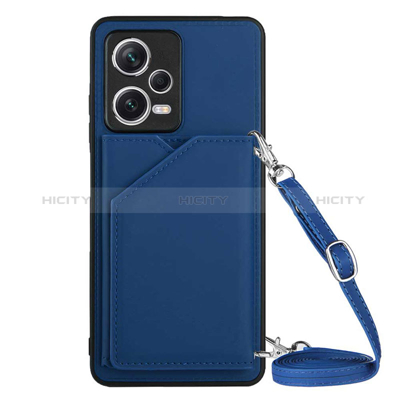 Funda Lujo Cuero Carcasa YB3 para Xiaomi Redmi Note 12 Explorer Azul