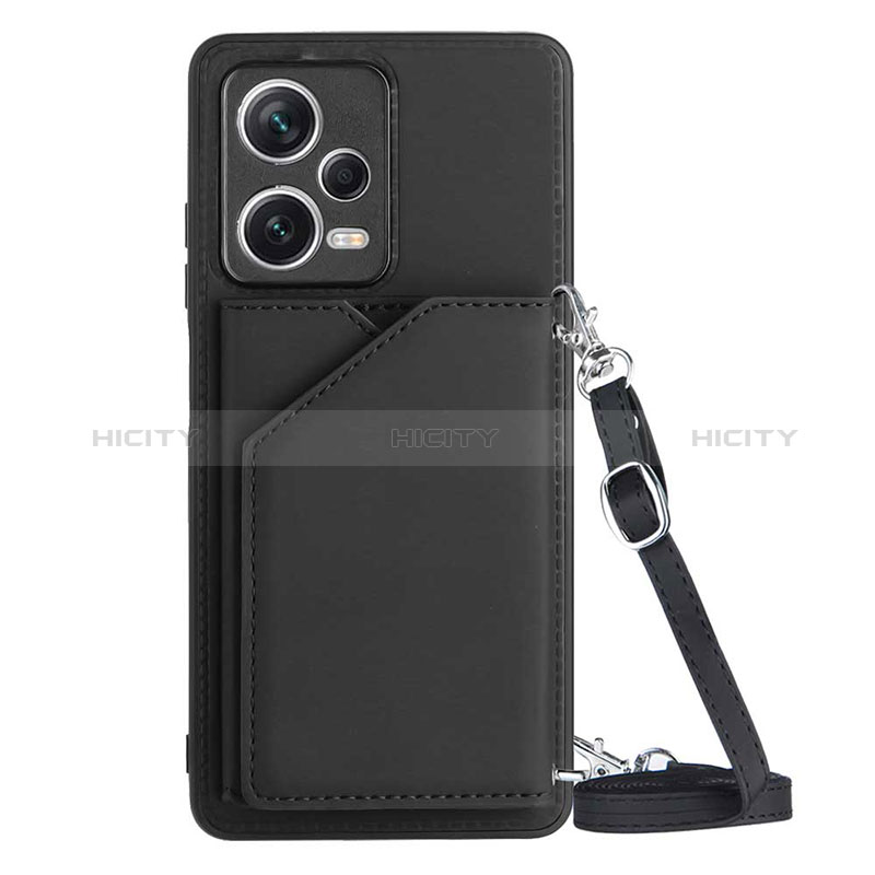 Funda Lujo Cuero Carcasa YB3 para Xiaomi Redmi Note 12 Pro 5G Negro