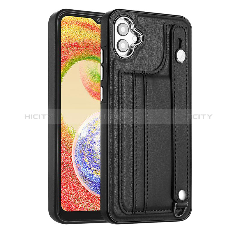 Funda Lujo Cuero Carcasa YB4 para Samsung Galaxy A04 4G Negro