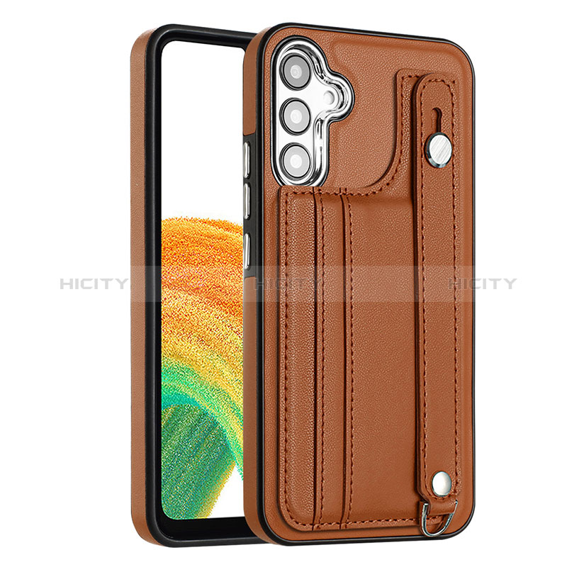 Funda Lujo Cuero Carcasa YB4 para Samsung Galaxy A34 5G Marron