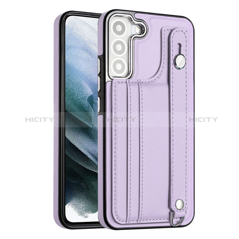 Funda Lujo Cuero Carcasa YB4 para Samsung Galaxy S22 Plus 5G Morado