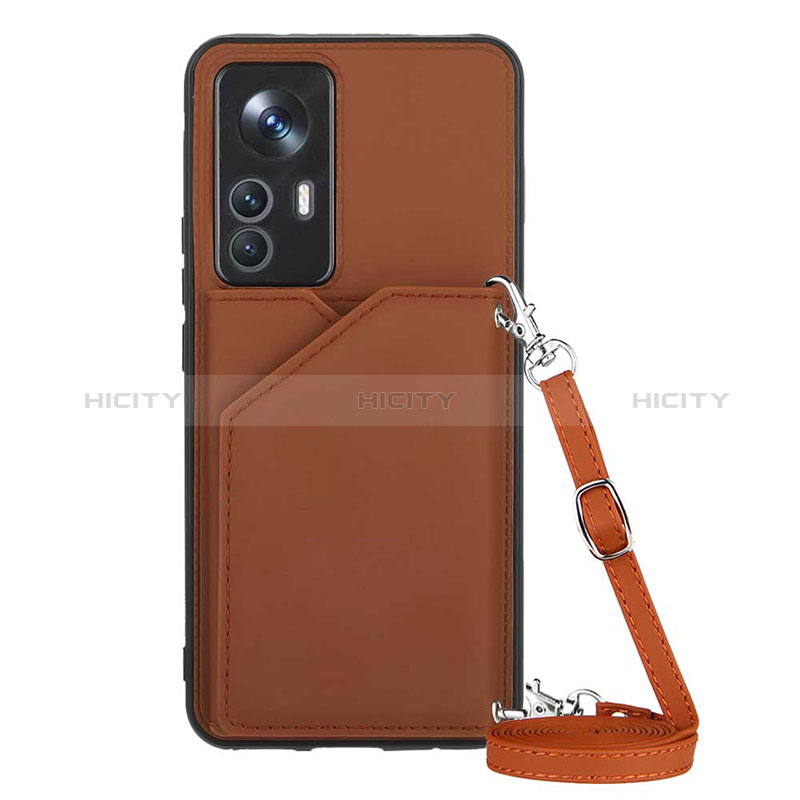 Funda Lujo Cuero Carcasa YB4 para Xiaomi Redmi K50 Ultra 5G Marron