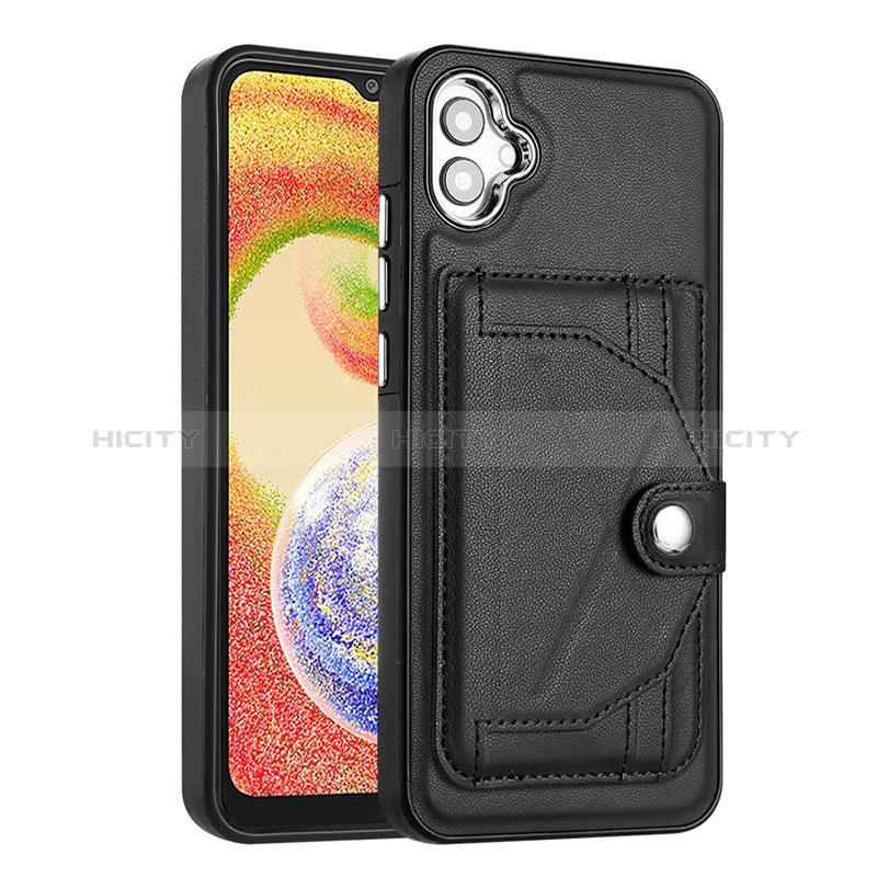 Funda Lujo Cuero Carcasa YB5 para Samsung Galaxy A04 4G Negro