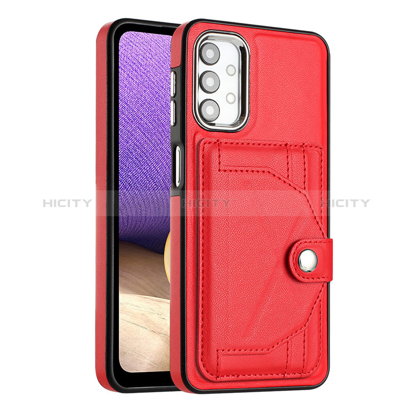 Funda Lujo Cuero Carcasa YB5 para Samsung Galaxy A23 4G Rojo