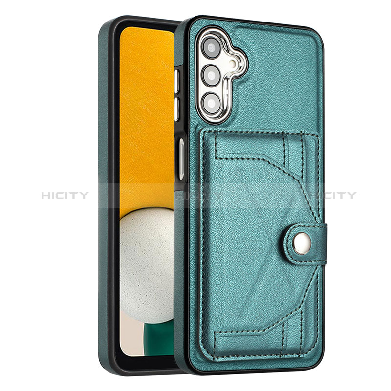 Funda Lujo Cuero Carcasa YB5 para Samsung Galaxy Jump3 5G Verde