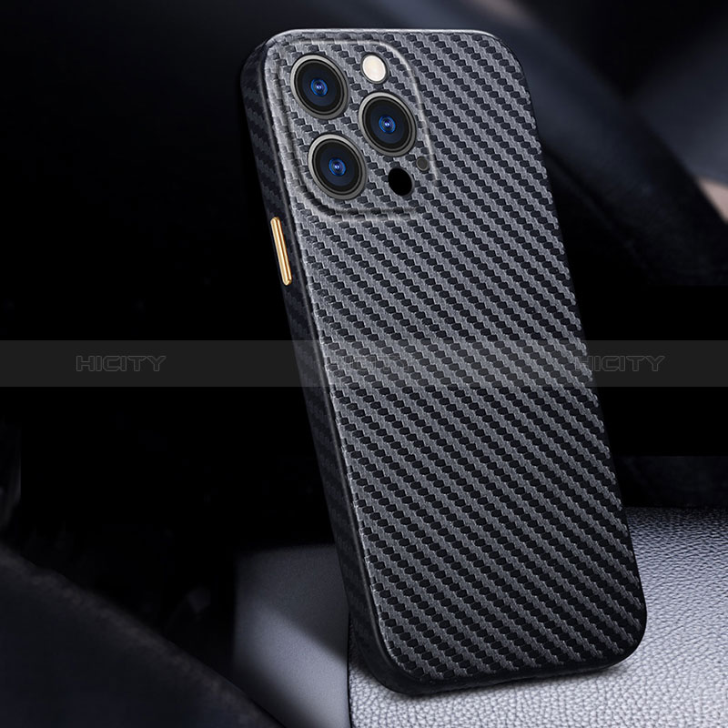 Funda Lujo Fibra de Carbon Carcasa Twill C01 para Apple iPhone 15