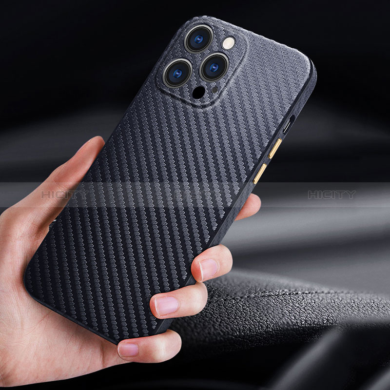 Funda Lujo Fibra de Carbon Carcasa Twill C01 para Apple iPhone 15 Plus