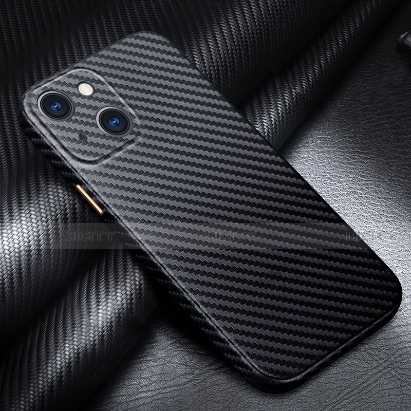 Funda Lujo Fibra de Carbon Carcasa Twill para Apple iPhone 13 Mini