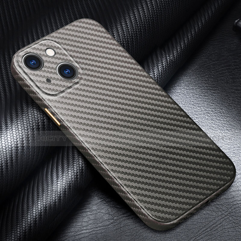 Funda Lujo Fibra de Carbon Carcasa Twill para Apple iPhone 13 Mini