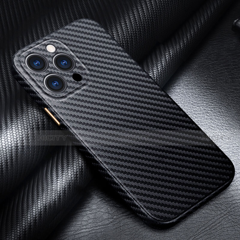 Funda Lujo Fibra de Carbon Carcasa Twill para Apple iPhone 13 Pro